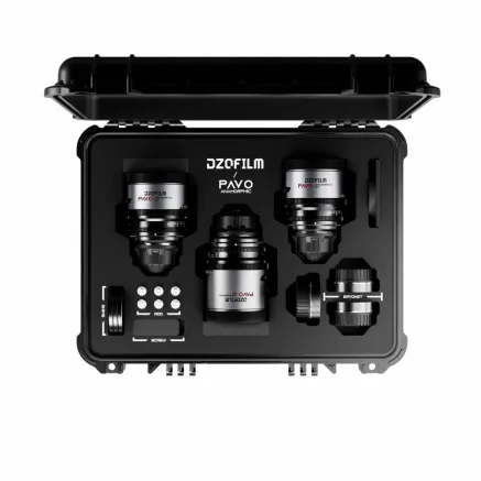 DZOFILM Pavo 2x Anamorphic 3-Lens Kit (32/55/100mm T2.1/T2.4) for PL/EF Mount (S35)(DZO-PAB3PLMN)