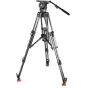 Sachtler System 20 S1 HD MCF trikojo su skysčiu, vidutinio lygio išskleidimu ir paminkštinta krepšiu profesionaliam vaizdo įrašymui