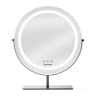 Make-up Mirror - Humanas HS-HM Scarlet makeup mirror with LED lighting - black - quick order from manufacturer