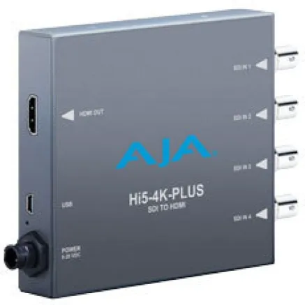 AJA Hi5-4K-Plus 4K/UHD-SDI to HDMI2.0 Converter