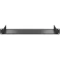 Blackmagic Universal Rack Shelf, skirtas 1RU montavimui, su keliais varžtų skylėmis saugiai tvirtinti ir kabelių valdymo išpjovomis, su ventiliacijos angomis priekinėje ir galinėje panelėje.