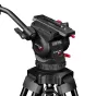 Cartoni FOCUS 8 fluido kefas, sumontuotas ant 2 pakopų Smart Stop aliuminio tripodo lengvam kamerų palaikymui
