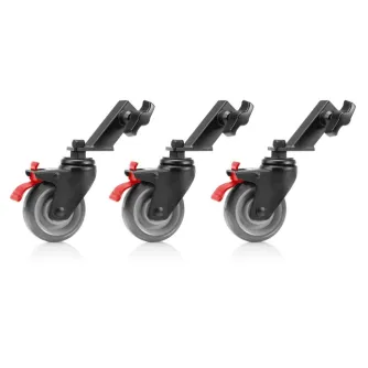 Tripod Accessories - Shape MTELS Montreal Combo Black Wheels Set of 3 - quick order from manufacturer