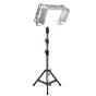Light Stands - Shape LBDR6 Low Boy Double Riser Stand Black/Chrome 69 - quick order from manufacturer