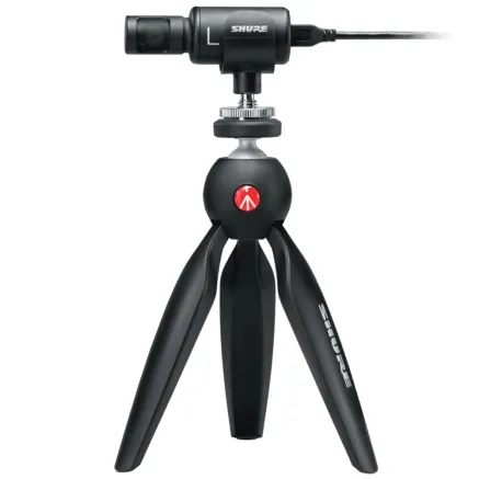 Shure MV88+ Video Kit Condenser Microphone with Manfrotto PIXI