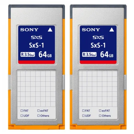 Sony SxS-1 Memory Card 64GB, 2pcs (2SBS-64G1C)