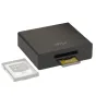 Wise CFexpress Type B ir SD UHS-II kortelių skaitytuvas su USB-C prievadu ir minimalistiniu aliuminio dizainu
