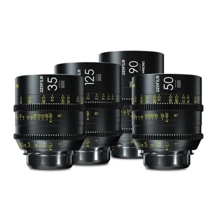 DZOFILM Vespid Prime 4-Lens Kit (35/50/125 T2.1 + Macro 90 T2.8)
