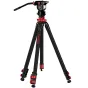 iFootage Gazelle TC6S-Uprise + Komodo K5S Tripod Bundle - Anglies pluošto statyvas su skysčiu galvute ir greito atlaisvinimo plokšte