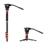 iFootage Cobra 3 C180F-P monopodas su Komodo K5S fluid head - anglies pluošto monopodo rinkinys vaizdo stabilizavimui