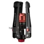 iFootage Cobra 3 Pedal Low Profile Minipod CB3 BASE-P su raudona pedale, juodu rėmu ir reguliuojamais varžtais sklandžiam pasvirimui ir sukimui
