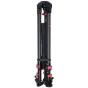 iFootage Wildbull Tripod T7S-Carbon Fiber - Lengvas, reguliuojamas anglies pluošto trikojis su raudonais užrakto mechanizmu, greito atlaisvinimo plokšte ir keičiamomis kojomis, užtikrinančiomis stabilumą ir nešiojamumą.