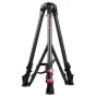 iFootage Wildbull Tripod T7S-Carbon Fiber - Lengvas ir tvirtas anglies pluošto trikojis su raudonais akcentais, reguliuojamomis kojomis ir greito atleidimo plokšte, užtikrinančia aukštą stabilumą ir nešiojamumą.