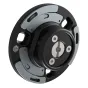 iFootage Seastars Quick Release Top Plate (Q1S-TP) - Tiksliai sukurta viršutinė plokštė greitam tvirtinimui, su tvirtu juodu ir sidabriniu dizainu bei centriniu varžtų mechanizmu.