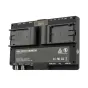 Ikan Saga 7 High Bright Monitor Deluxe Kit su dviem Canon E6 baterijų plokštėmis, HDMI ir 3G-SDI portais bei jungčių galimybėmis.