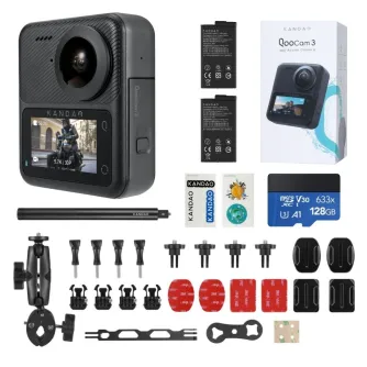 KandaoQooCam3CMOS360DegreeCameraMotorcycleCombo