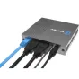 Kiloview HDMI NDI Bi-Directional Converter (N6) su Ethernet ir HDMI kabeliais, užtikrinančiais sklandų vaizdo ir garso perdavimą