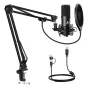 Podcast Microphones - Maono Microphone with stand Maono A04E (black) - buy today in Master Foto store and with delivery Best choise selected by experts