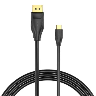 Vention USB-C į DisplayPort 8K HD kabelis 1.5m - Aukštos kokybės DisplayPort kabelis 8K raiškai, Vention CGYBG (Juodas) Vention USB-C į DisplayPort 8K HD kabelis 1.5m - Aukštos kokybės DisplayPort kabelis 8K raiškai, Vention CGYBG (Juodas)