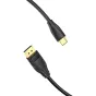 Vention USB-C į DisplayPort 8K HD kabelis 1.5m - premium juodas pintas kabelis su auksu padengtais kontaktais 8K/60Hz perdavimui