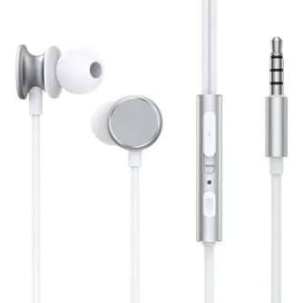 JoyroomWiredEarphonesJR-EW03,HalfinEar(Silver)JR-EW03Silver