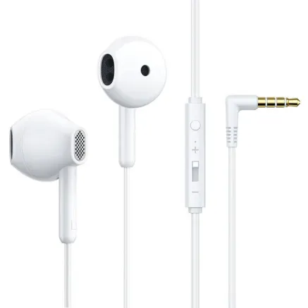 Wired Earphones Joyroom JR-EW05, Half in Ear (White) JR-EW05 White