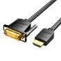 HDMItoDVICable1mVentionABFBF(Black)