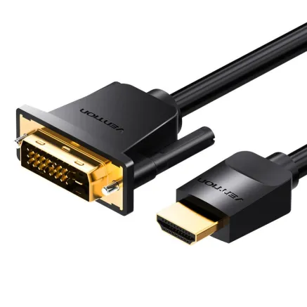 HDMI to DVI Cable 2m Vention ABFBH (Black) ABFBH