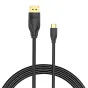 Vention USB-C į DisplayPort 8K HD kabelis 2m – Aukštos kokybės, patvarus kabelis sklandžiam ryšiui.