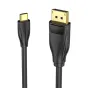 Vention USB-C į DisplayPort 8K HD kabelis 2m - aukštos kokybės, auksu padengti kontaktai patikimai 8K raiškos perdavimui