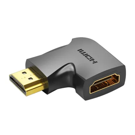 HDMI 90 degree Adapter Vention 4K 60Hz, AIOB0-2 (Black) 2pcs AIQB0-2