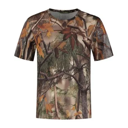 Stealth Gear T-shirt Short Sleeve Camo Forest Print size XXL