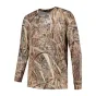 Stealth Gear XL ilgos rankovės marškiniai su realiu šnarų kamufliažu, 100% poliesteris, greitai džiūstantis ir antibakterinis, tinkami lauko veikloms ir gamtos fotografijai