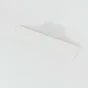 Caurspūdinga Zep Photo Album NKW4620 glisu puslapis, skaidrus plastiko lapas su stačiakampio forma ir suapvalintu viršutiniu kraštu, ant balto fono