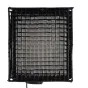 Sirui A200B pripučiamas LED panelis su honeycomb tinkleliu, kvadratinis juodas rėmas, priekinis vaizdas