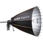 Godox Parabolic Reflector Zoom Box P68Kit su fokusuojimo sistema ir kritimo apsaugos virve profesionaliems apšvietimo sprendimams