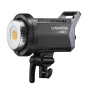 Godox Litemons LA200Bi dvikrūmų Duo rinkinys su juodu dizainu, sidabriniu atspindžiu, reguliuojamu rankena ir dviem softbox tvirtinimo vietomis, geltonu LED paneliu ir ventiliacijos grotelėmis, komplekte nešiojimo krepšys ir sto