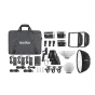 Godox ML-KIT2 Trio Kit su ML60Bi ir ML30Bi COB šviestuvais, reflektoriais, softboxais ir priedais profesionaliai fotografijai