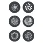 Godox GP GS2 GOBO Set su 6 juodais apvaliais raštais kūrybiniams apšvietimo efektams