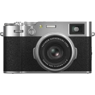 Compact Cameras - FUJIFILM X100VI Silver Digital camera 40.2MP APS-C 35mm F2 IBIS 6.2K ND-filter - quick order from manufacturer Best choise selected by experts