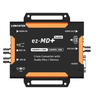 Lumantek HDMI/SDI Cross-Converter with Audio Mux / De-Mux + Scaler EZ-MD+ Lumantek HDMI/SDI Cross-Converter with Audio Mux / De-Mux + Scaler EZ-MD+