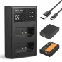 K&F Concept LP-E10 Digital Camera Dual Battery with Dual Channel Charger for
