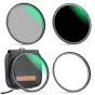 KFConceptKF67mmMagnetic3pcsFilterKit,MCUV CPL ND1000 FilterRingSKU1624