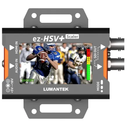 Lumantek HDMI to 3G/HD/SD-SDI Converter with LCD Display + Scaler EZ-HSV+