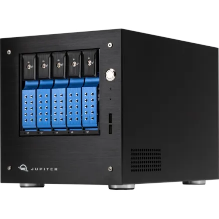 OWC JUPITER MINI NAS HIGH-PERFORM 10GBE, 5 BAY, 2X10GB + 2X1GB ETHERNET PORTS, 100TB JMIN0535R0100H2