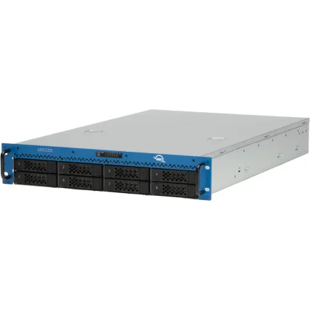 OWC JUPITER NAS CALLISTO 2U HDD 2U RACK/8 DRIVES NAS/DUAL 10GBE/40GBE&100GBE (QSFP+)128GB RAM/64TB JCAL2UT064TB