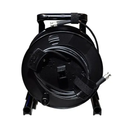 Canare 6G/3G/HD-SDI cable on reel with cable holder 50m CV-45W-M/M-BLK-50-3R