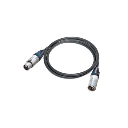 Canare DMX203 kabel 3pin XLR (M) / XLR (F) 2m CD-203-M/F-BLK-2
