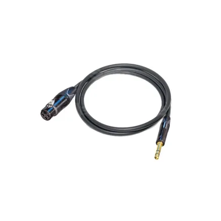 Canare L-2T2S microphone cable 6,0mm, XLR (F) / JACK TRS 6,3mm 7,5m, BLK CA-2TS-F/TRS-BLK-705