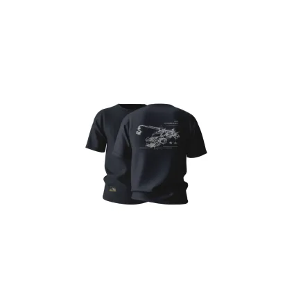 Tilta Hydra Arm Futuristic Sketch T-Shirt L - Space Gray TT-HAFS-L-SG